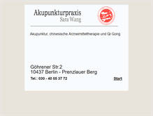 Tablet Screenshot of akupunkturpraxis-wang.de